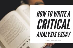 How To Write a Critical Analysis Essay