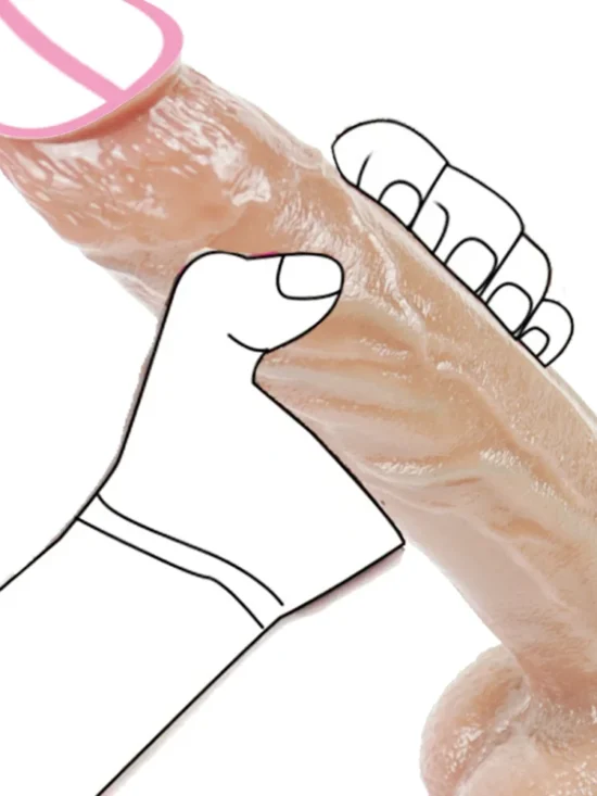 610g Men's & Women Flexible Silicone Dildo 1-1 Duplication Realistic Vagina Toys Soft Features for Adult Play Sexy & Flexible