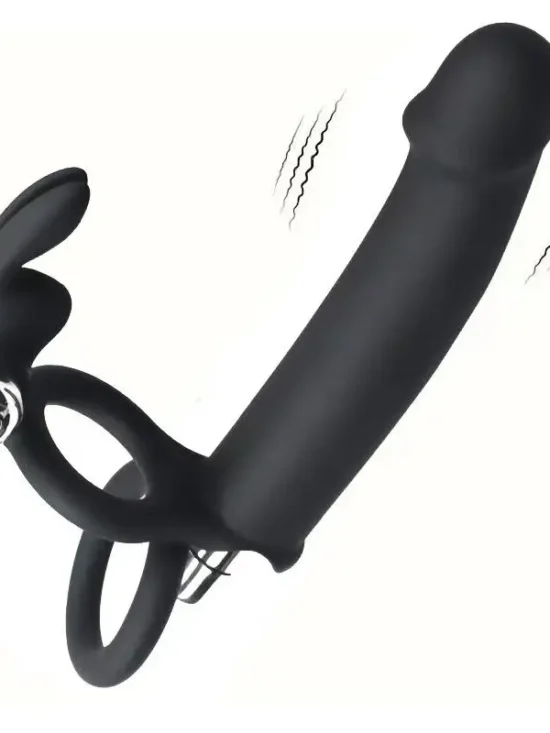 Multifunctional Three-in-One Vibrator for G-Spot Anal Vestibule Delay Penis Ring Adult Erotic Products