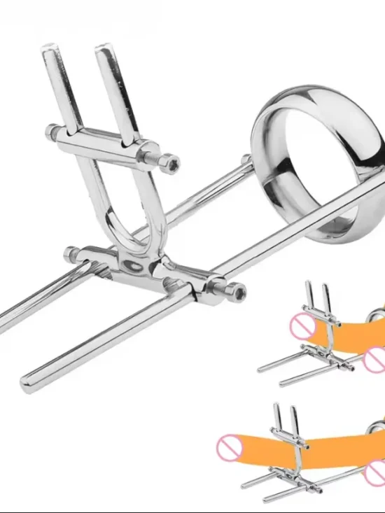 Metal Penis Extender Stretcher Kit Penises Stretching Device for Men Adjustable Traction Male Training Devices Set Sex Toys